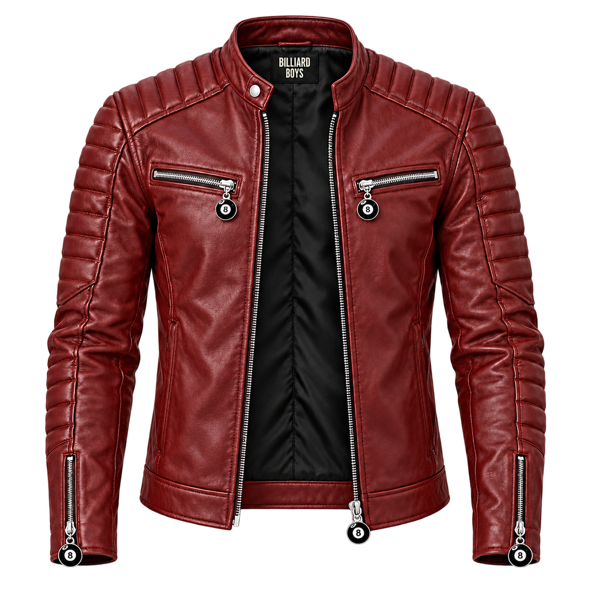 Billiard Boys jacket front view on transparent background